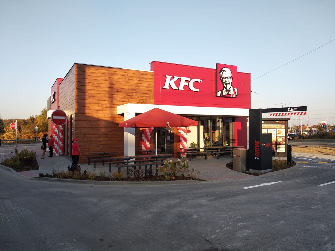 Novostavba restaurace KFC v Třebovicích včetně inženýrských staveb